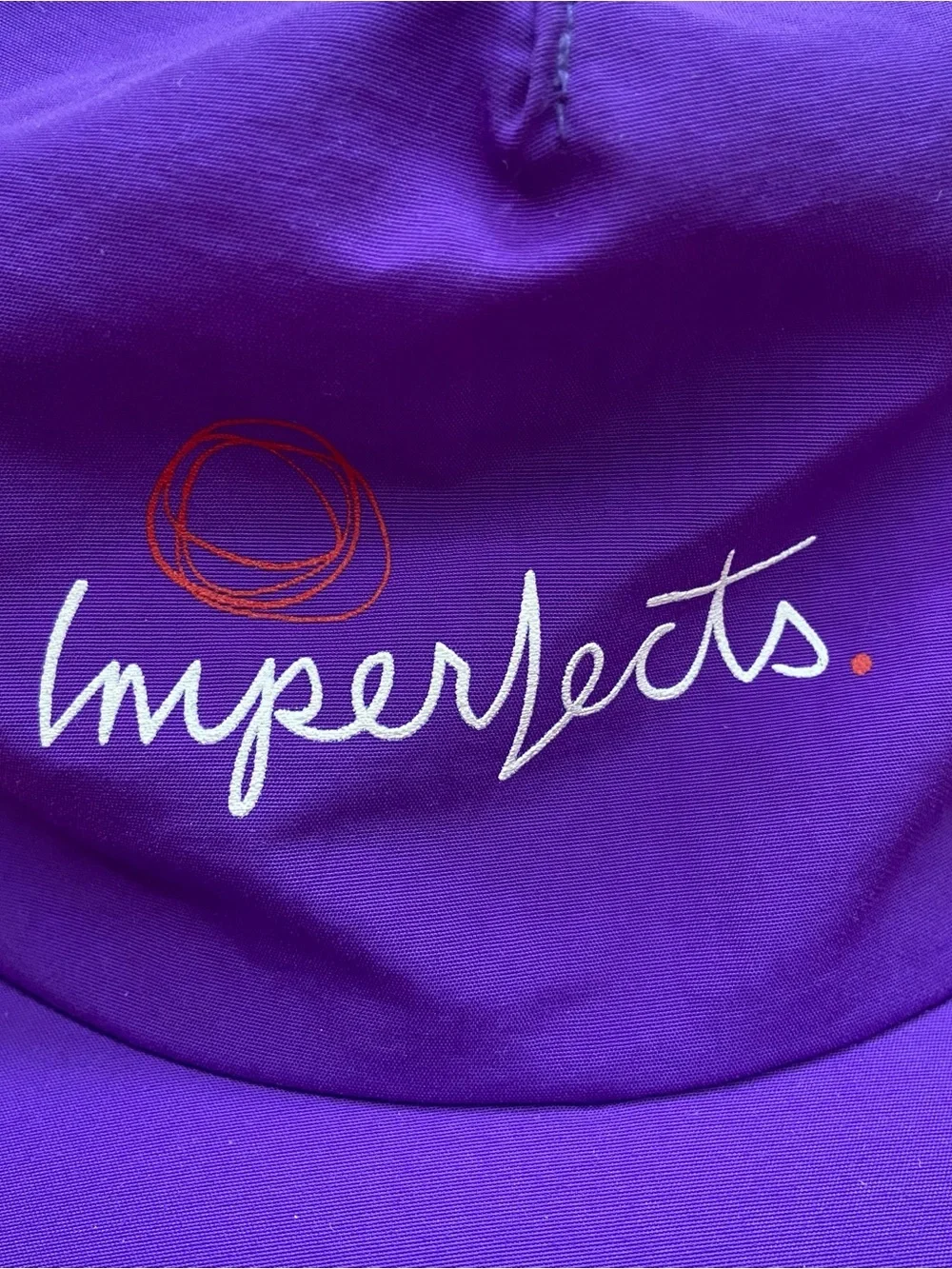 Imperfects Logo Surfer Costal Baseball Purple Men’s Strap Back Hat